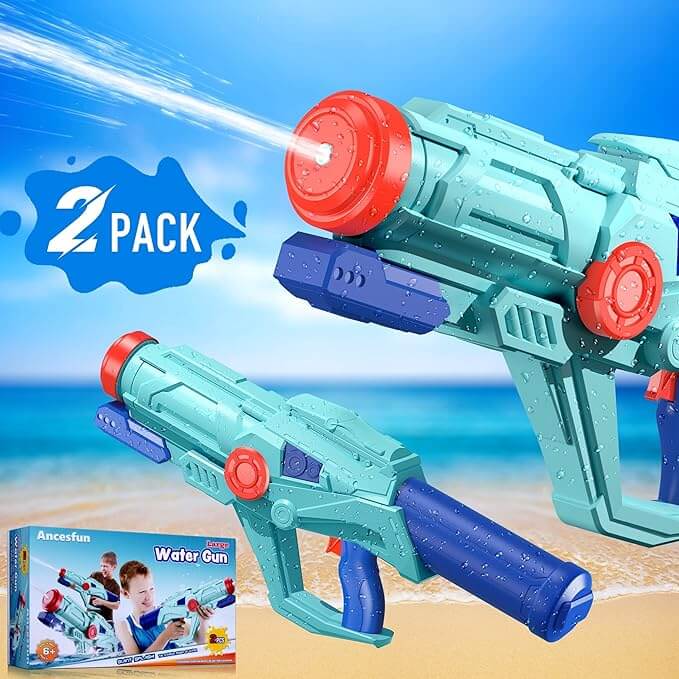 2 pack water guns for kids and adults with powerful water blaster design for summer beach and outdoor water fights
