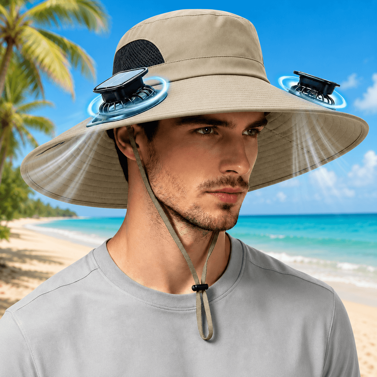 Solar Powered Fan Hat | Cool Outdoor Sun Protection Hat