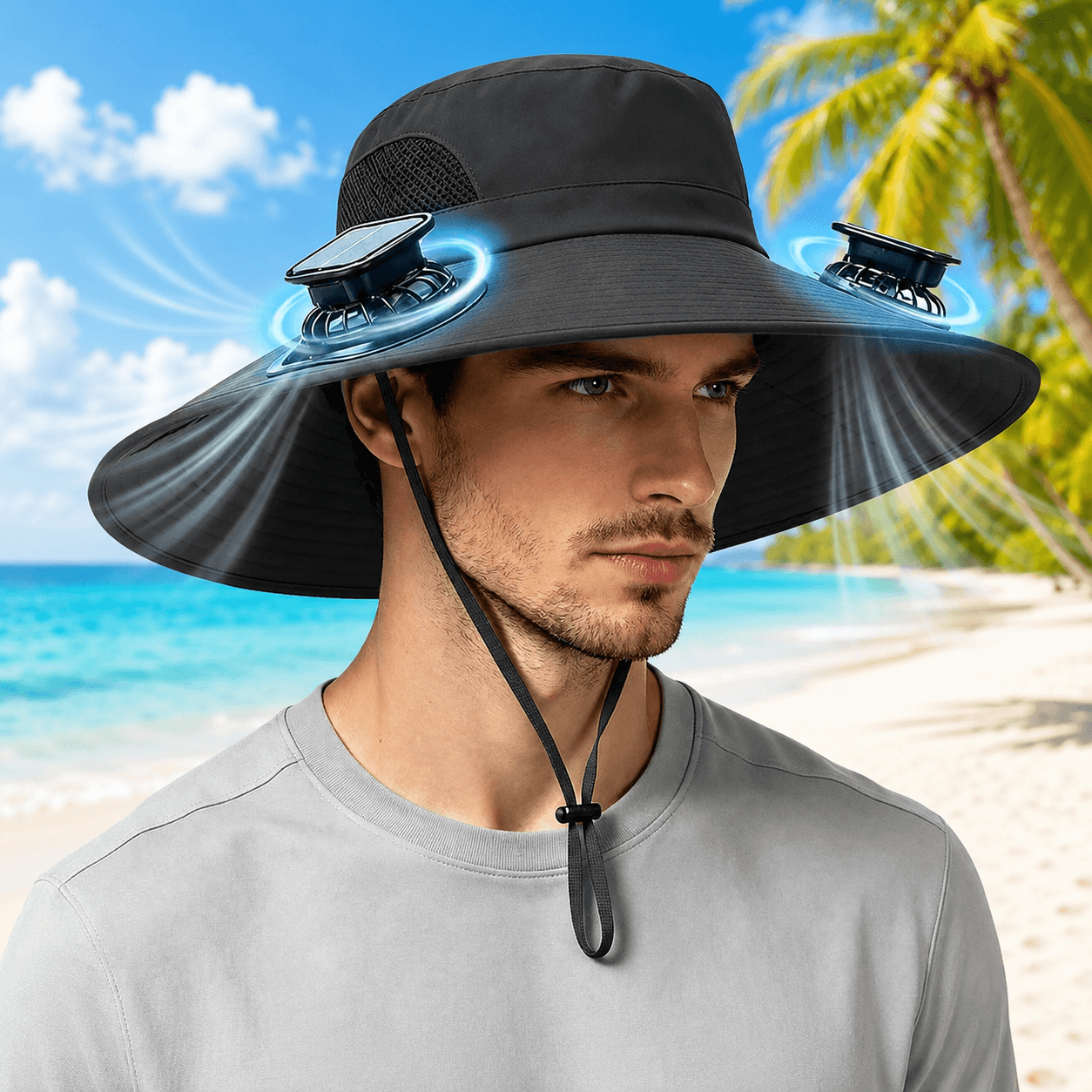 Solar Powered Fan Hat | Cool Outdoor Sun Protection Hat