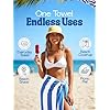Soft absorbent cotton beach towels designed for swimming, beach trips, travel, and everyday summer use