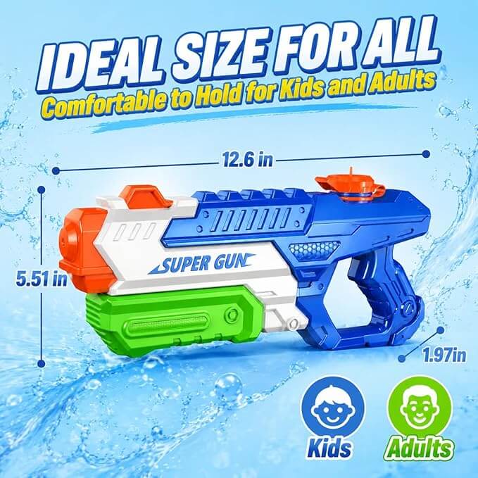 kids using water gun outdoor