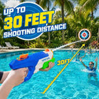 kids using water gun outdoor